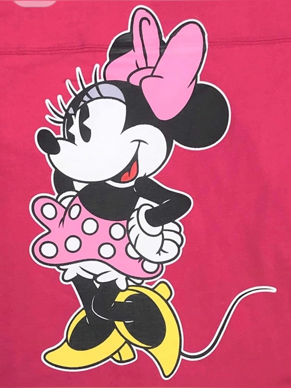 Preowned Disney Pink Minnie Mouse Long Sleeve Pullover Sweatshirt Teen Size . - Picture 6 of 15